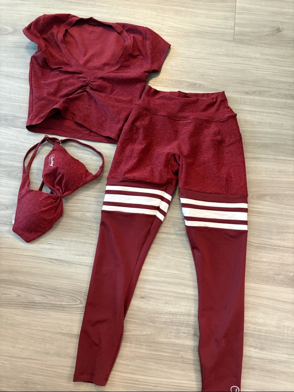 3 piece bombshell sportswear set